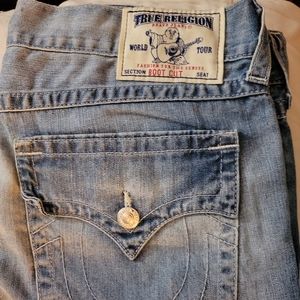 Men's True Religion Boot-cut jeans w/flap